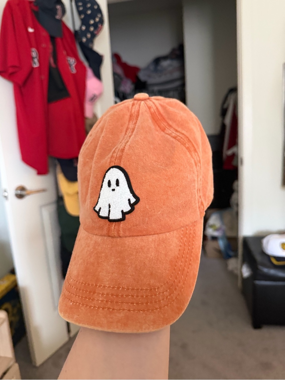 David and Young Orange Ghost Embroidered Baseball Cap